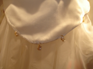 Fresh Water Pearls hand sewn on Silk Velvet and Silk Organza Jacket