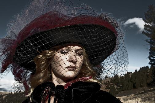 Parisisal. English Netting, Silk Organza hat